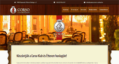 Desktop Screenshot of corso-etterem.hu