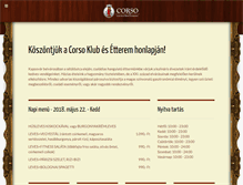 Tablet Screenshot of corso-etterem.hu
